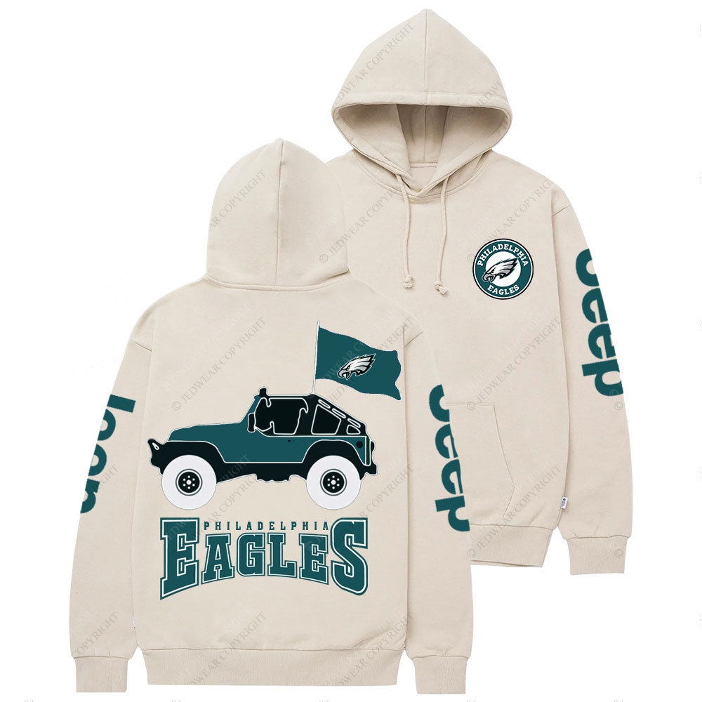 Philadelphia Eagles Circle Logo Football Jp Women Casual Hoodie