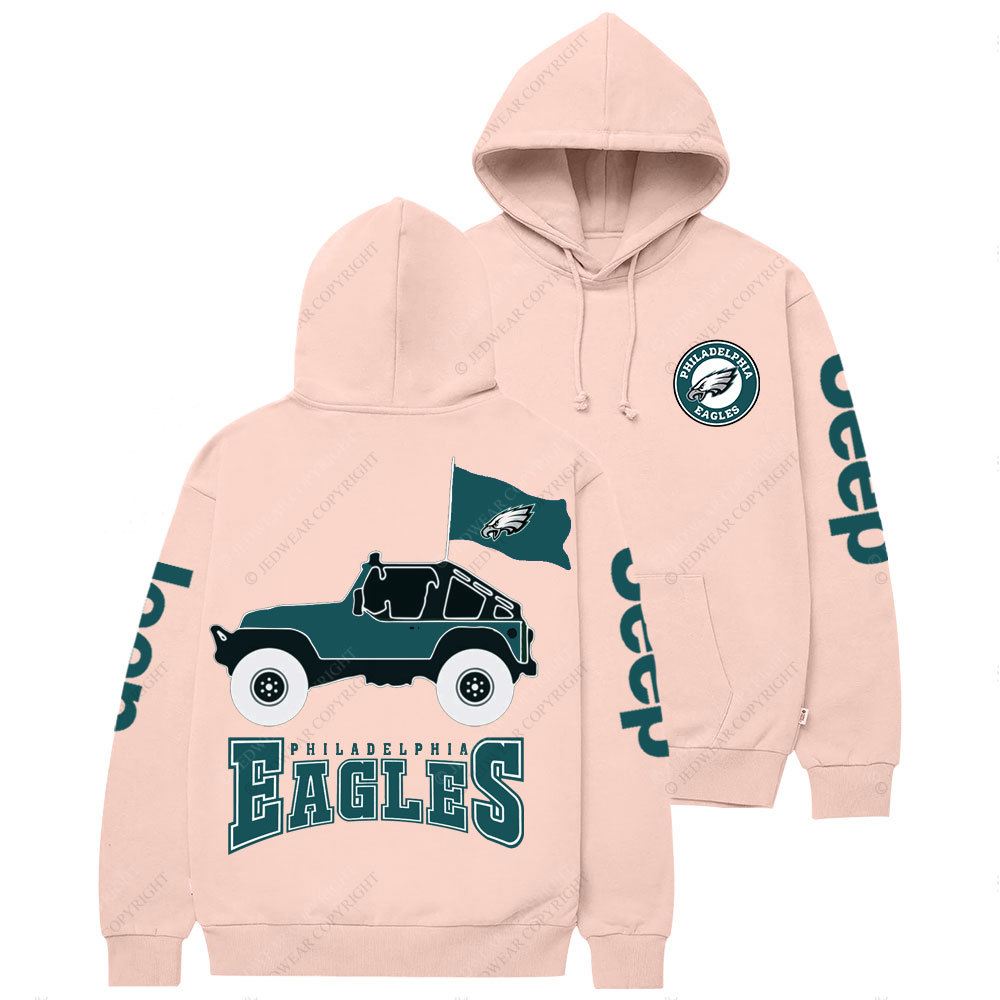 Philadelphia Eagles Circle Logo Football Jp Women Casual Hoodie