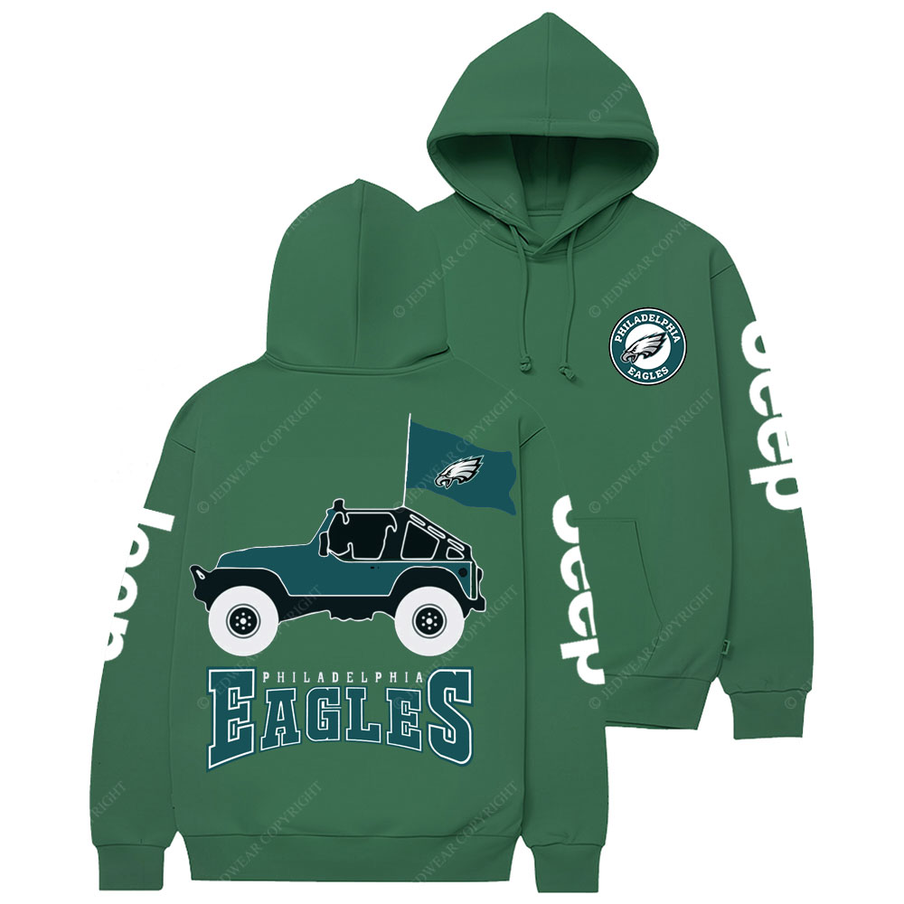 Philadelphia Eagles Circle Logo Football Jp Women Casual Hoodie
