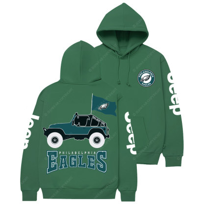 Philadelphia Eagles Circle Logo Football Jp Women Casual Hoodie