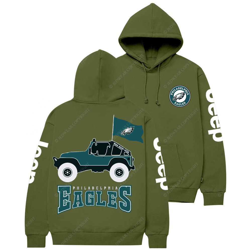 Philadelphia Eagles Circle Logo Football Jp Women Casual Hoodie