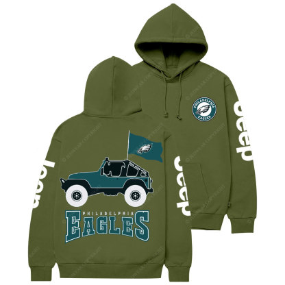 Philadelphia Eagles Circle Logo Football Jp Women Casual Hoodie