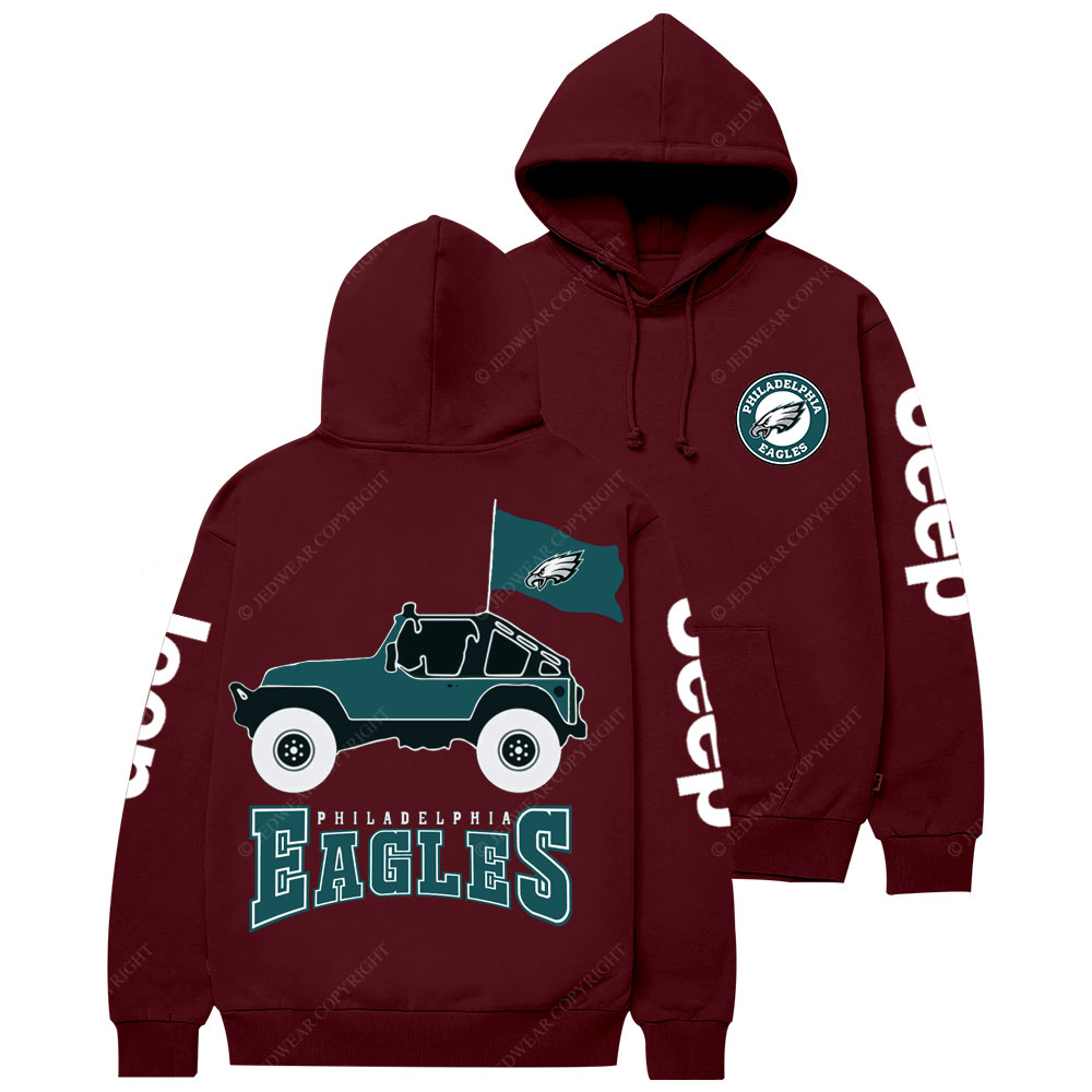 Philadelphia Eagles Circle Logo Football Jp Women Casual Hoodie