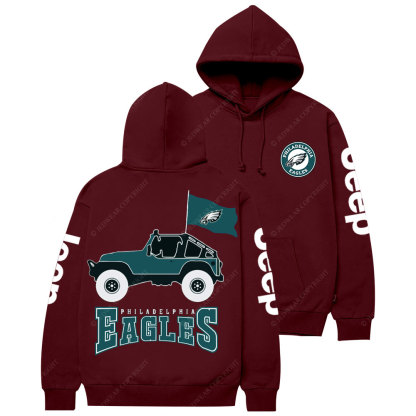 Philadelphia Eagles Circle Logo Football Jp Women Casual Hoodie