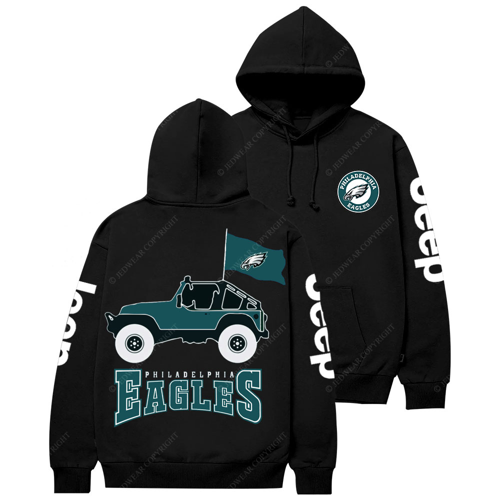 Philadelphia Eagles Circle Logo Football Jp Women Casual Hoodie