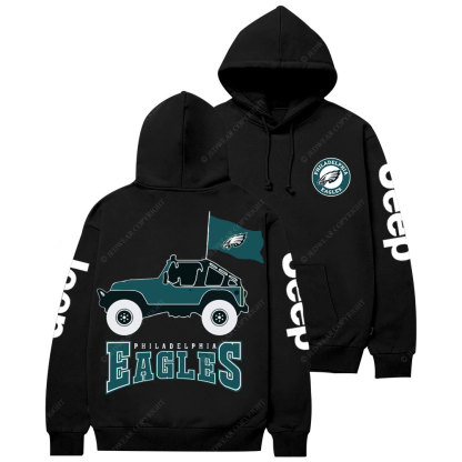 Philadelphia Eagles Circle Logo Football Jp Women Casual Hoodie