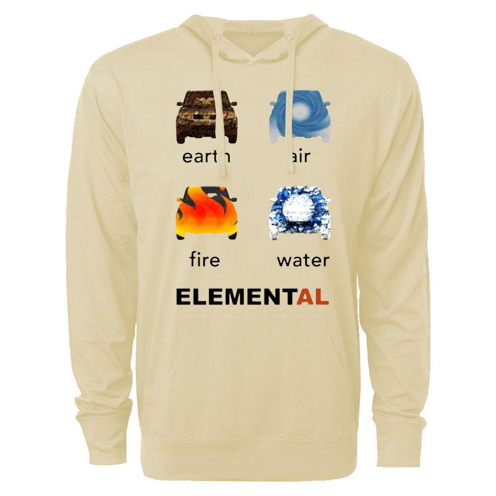 In the Beginning 4 Elements Jp Oversized Lightweight Hoodie