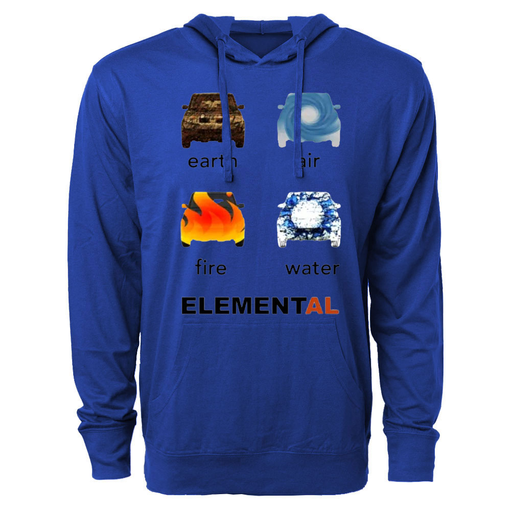 In the Beginning 4 Elements Jp Oversized Lightweight Hoodie