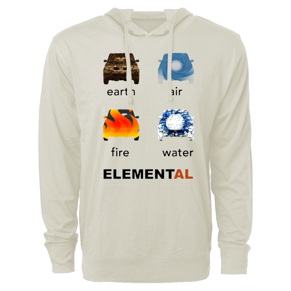 In the Beginning 4 Elements Jp Oversized Lightweight Hoodie
