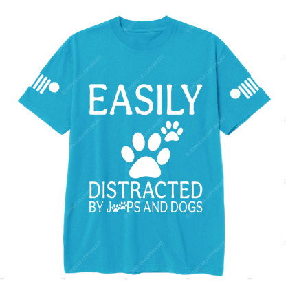 Easily Distracted by Jps and Dogs Jp T-Shirt
