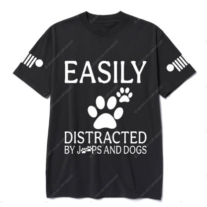 Easily Distracted by Jps and Dogs Jp T-Shirt