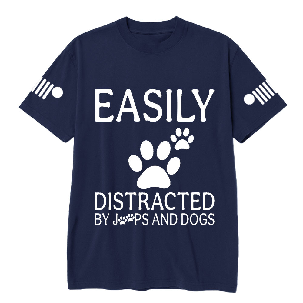 Easily Distracted by Jps and Dogs Jp T-Shirt