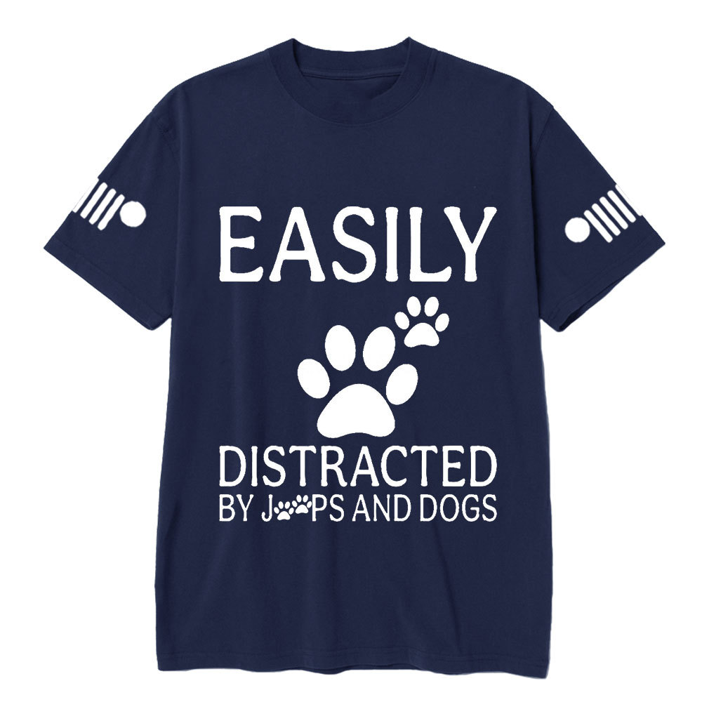 Easily Distracted by Jps and Dogs Jp T-Shirt