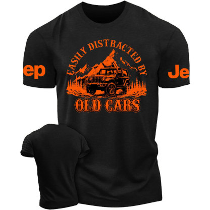 Easily Distracted by Old Cars Jp Lover T-Shirt