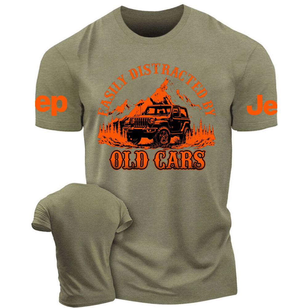 Easily Distracted by Old Cars Jp Lover T-Shirt
