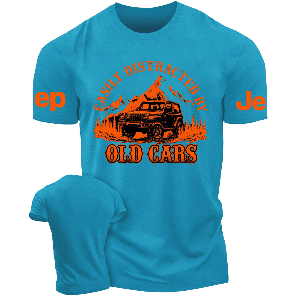 Easily Distracted by Old Cars Jp Lover T-Shirt