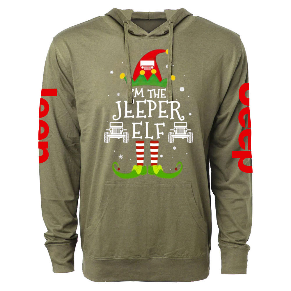 Elf Jp Christmas Oversized Lightweight Hoodie