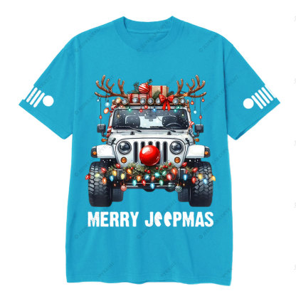 Merry Jpmas Christmas Offroading Ugly T-Shirt