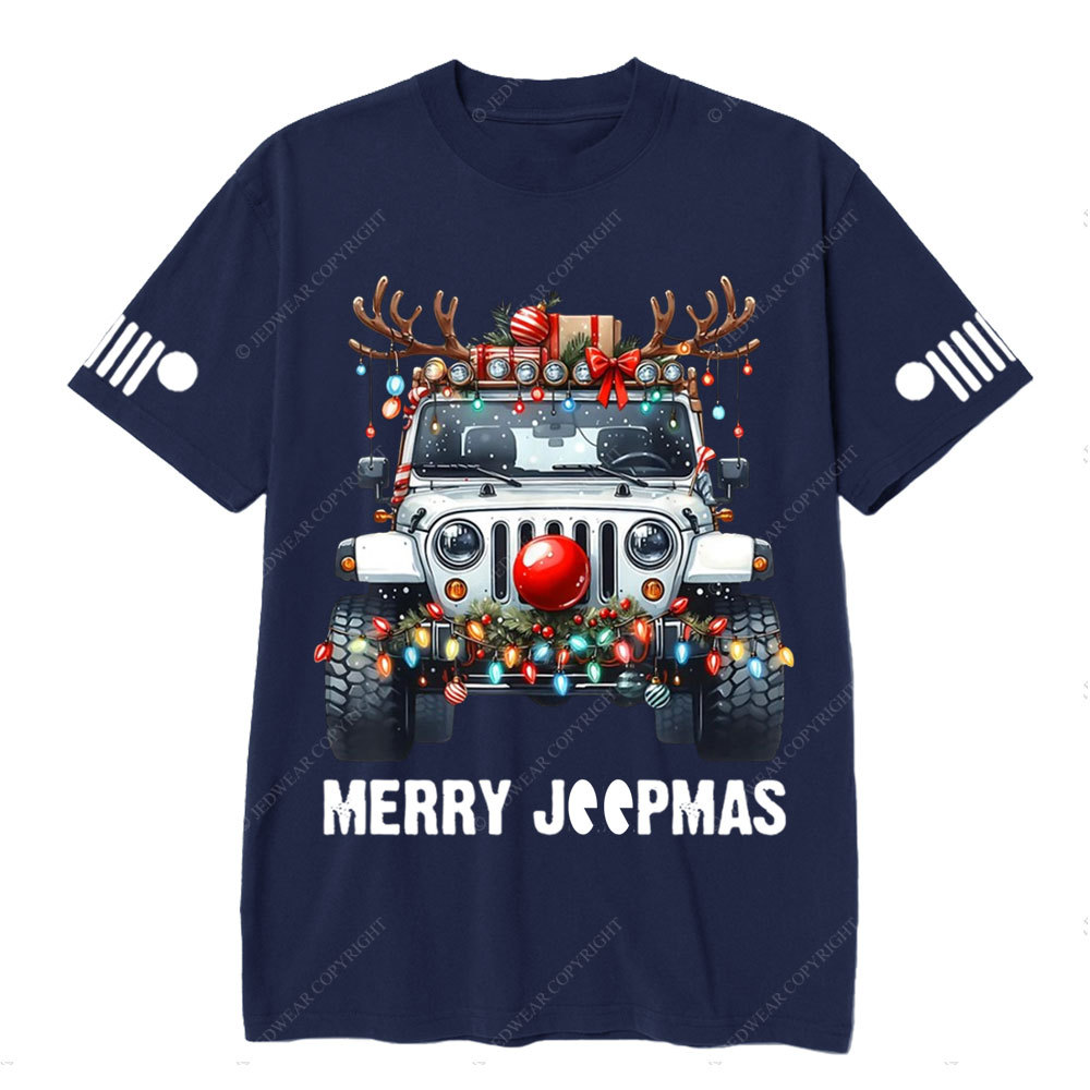 Merry Jpmas Christmas Offroading Ugly T-Shirt