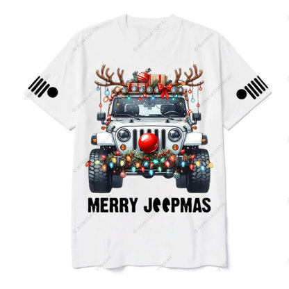 Merry Jpmas Christmas Offroading Ugly T-Shirt