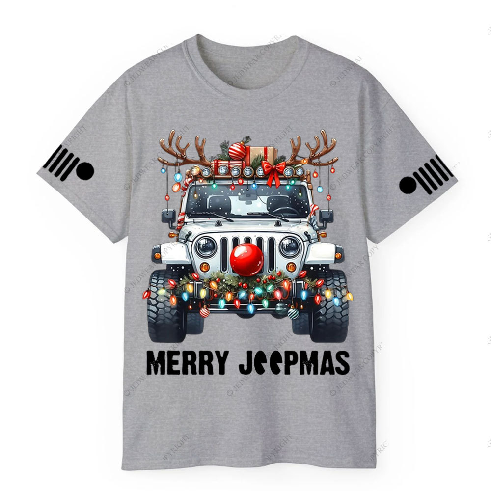 Merry Jpmas Christmas Offroading Ugly T-Shirt