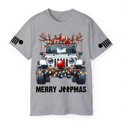 Merry Jpmas Christmas Offroading Ugly T-Shirt