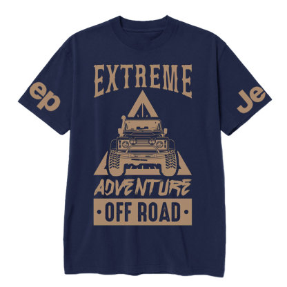 Khaki Extreme Advanture Offroad T-Shirt