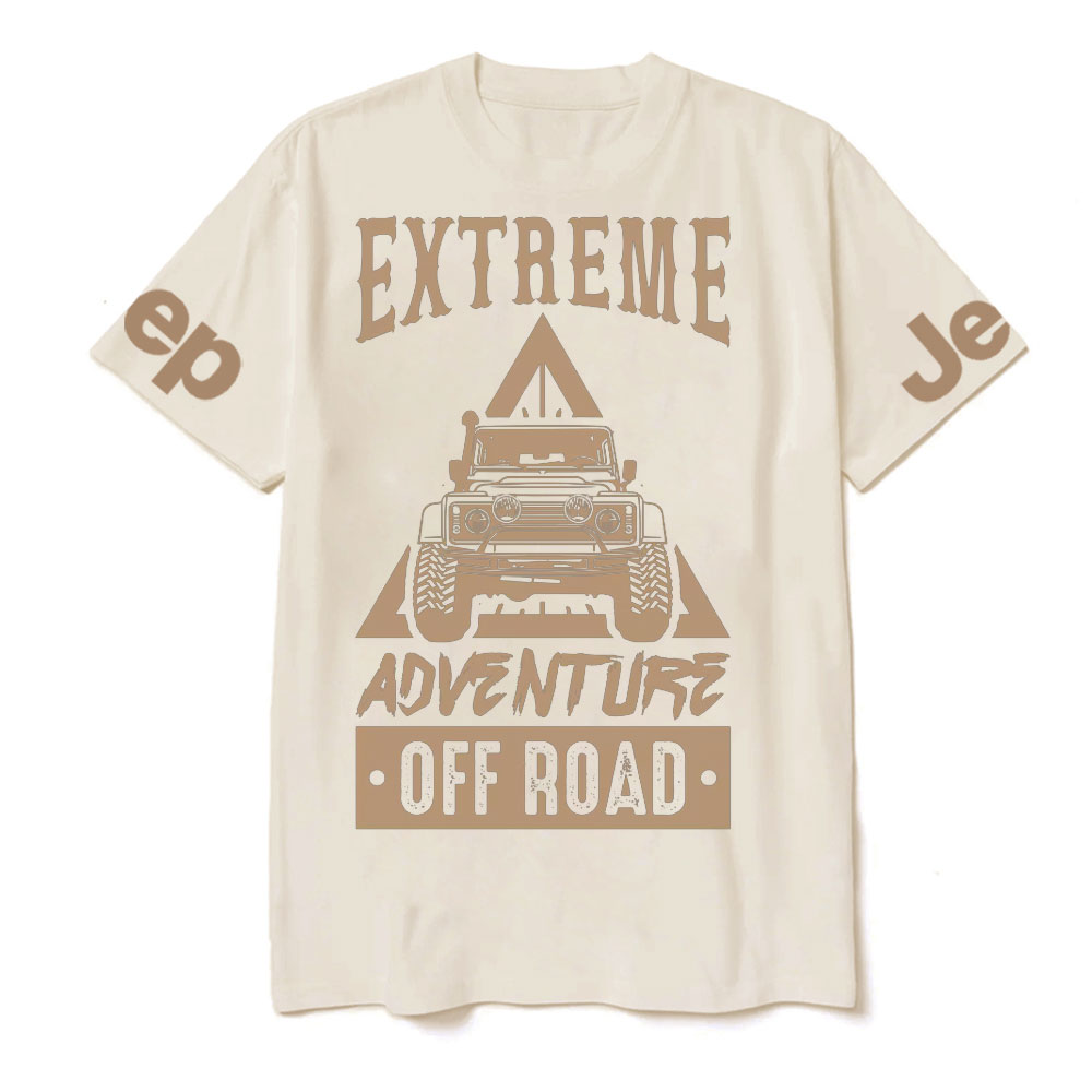 Khaki Extreme Advanture Offroad T-Shirt