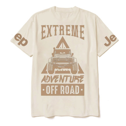 Khaki Extreme Advanture Offroad T-Shirt
