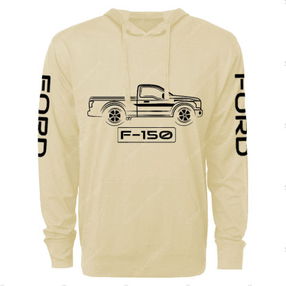F-150 Raptor Truck White Outline Oversized Lightweight Hoodie