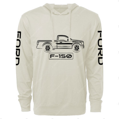 F-150 Raptor Truck White Outline Oversized Lightweight Hoodie