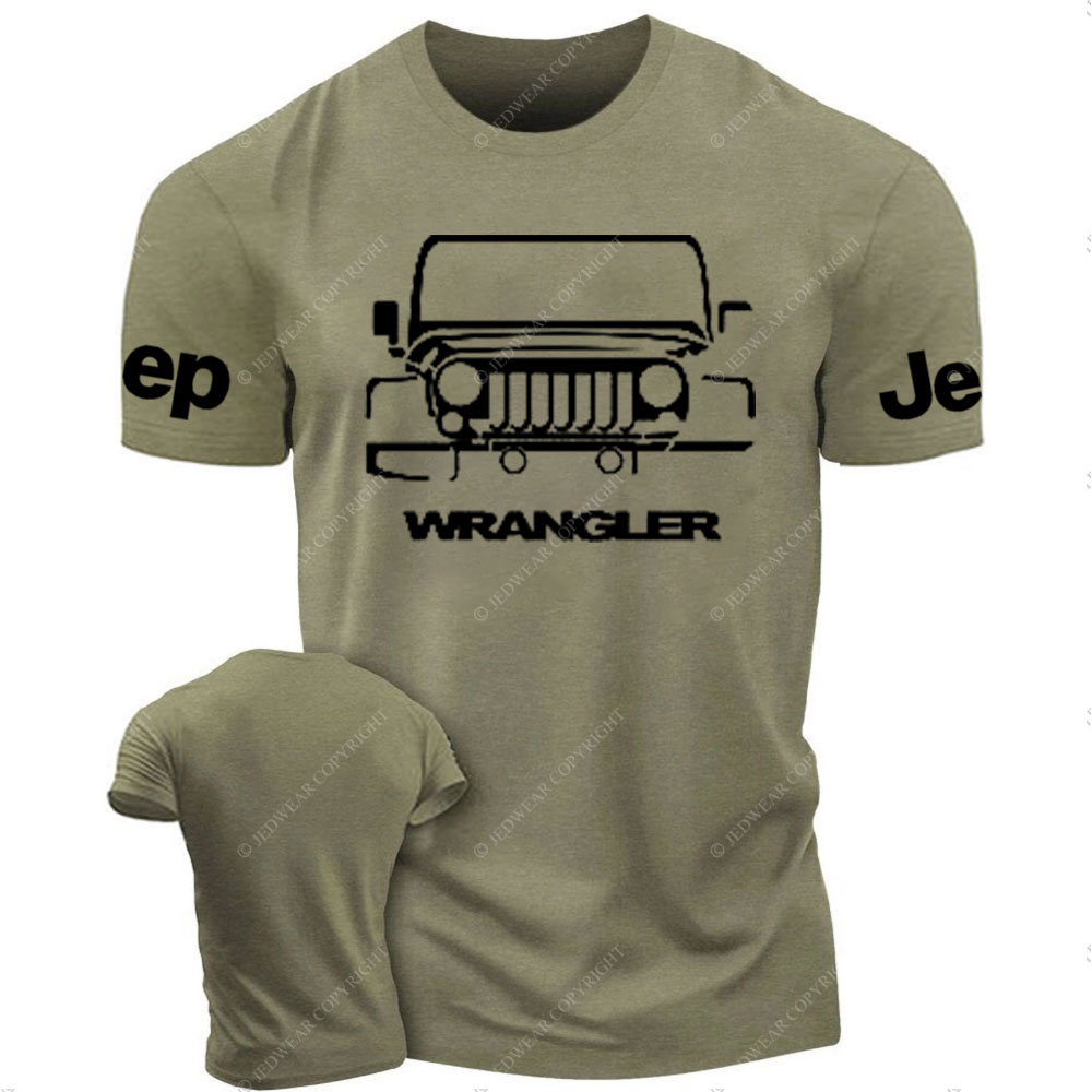 Jp Wrangler Front Face Grille Outline T-Shirt