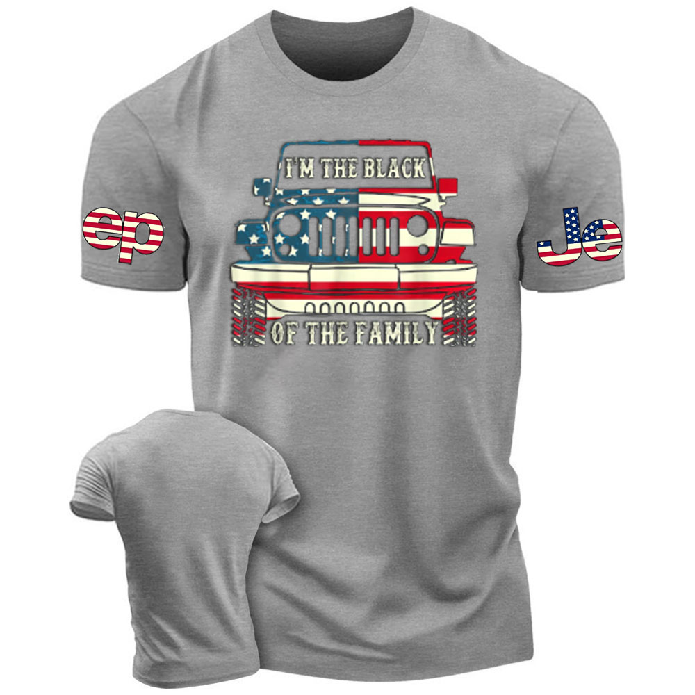 I'm The Black Jps Of The Family American Flag Men's Tshirt