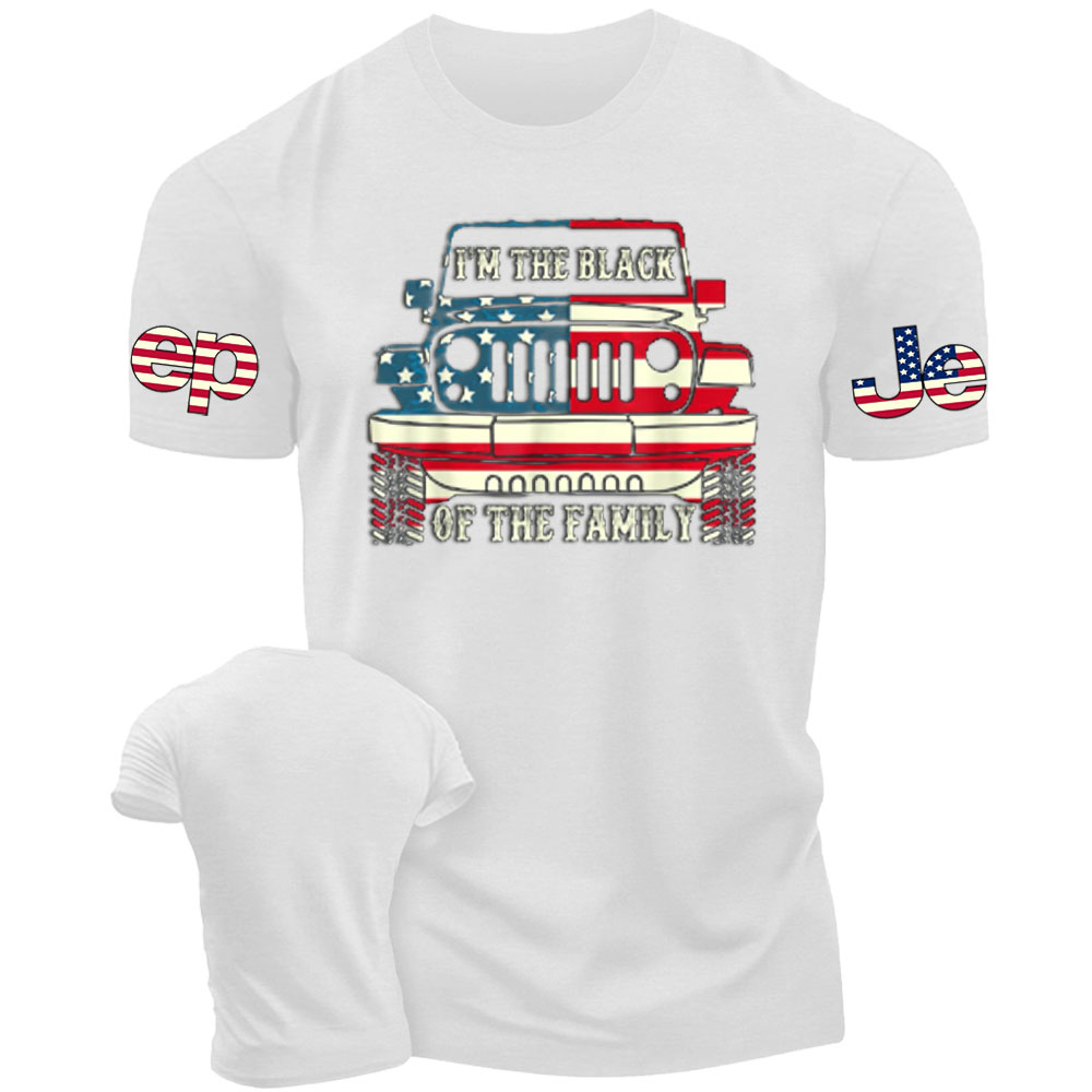 I'm The Black Jps Of The Family American Flag Men's Tshirt
