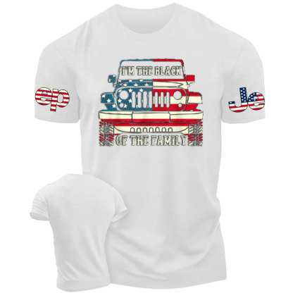 I'm The Black Jps Of The Family American Flag Men's Tshirt