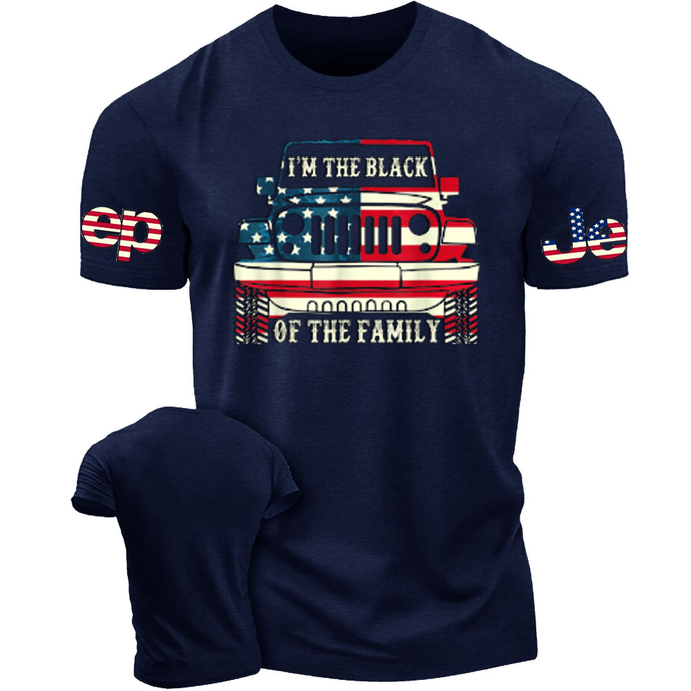 I'm The Black Jps Of The Family American Flag Men's Tshirt