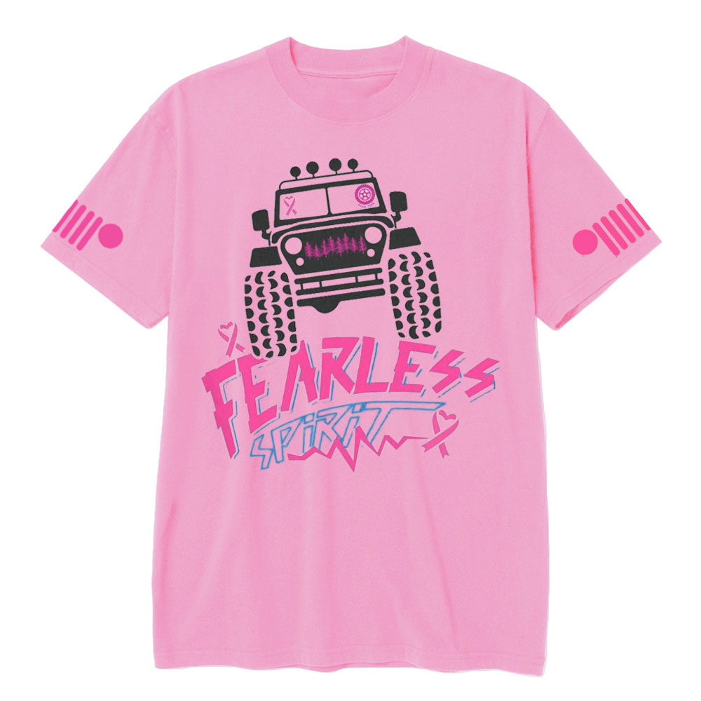 Pink Breast Cancer Off Road Women Fearless Spirit Jp T-shirt
