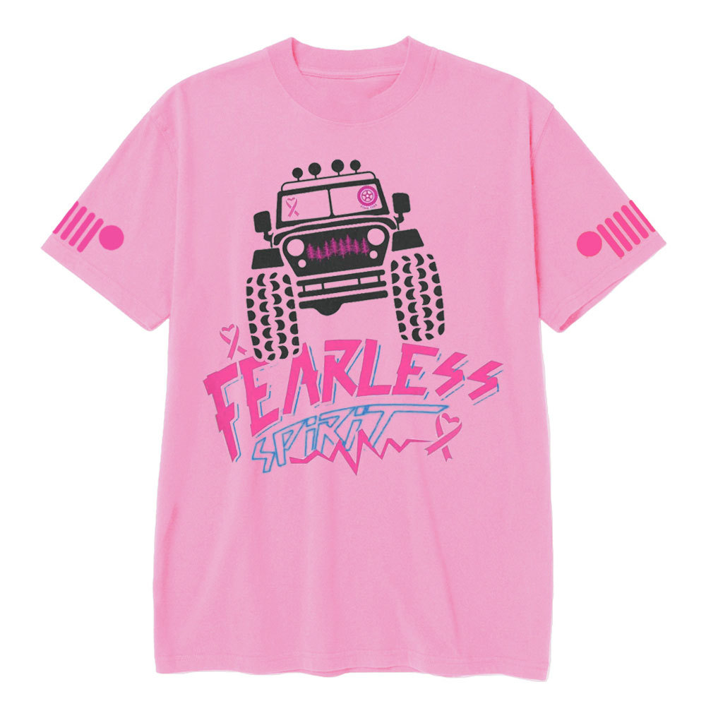 Pink Breast Cancer Off Road Women Fearless Spirit Jp T-shirt