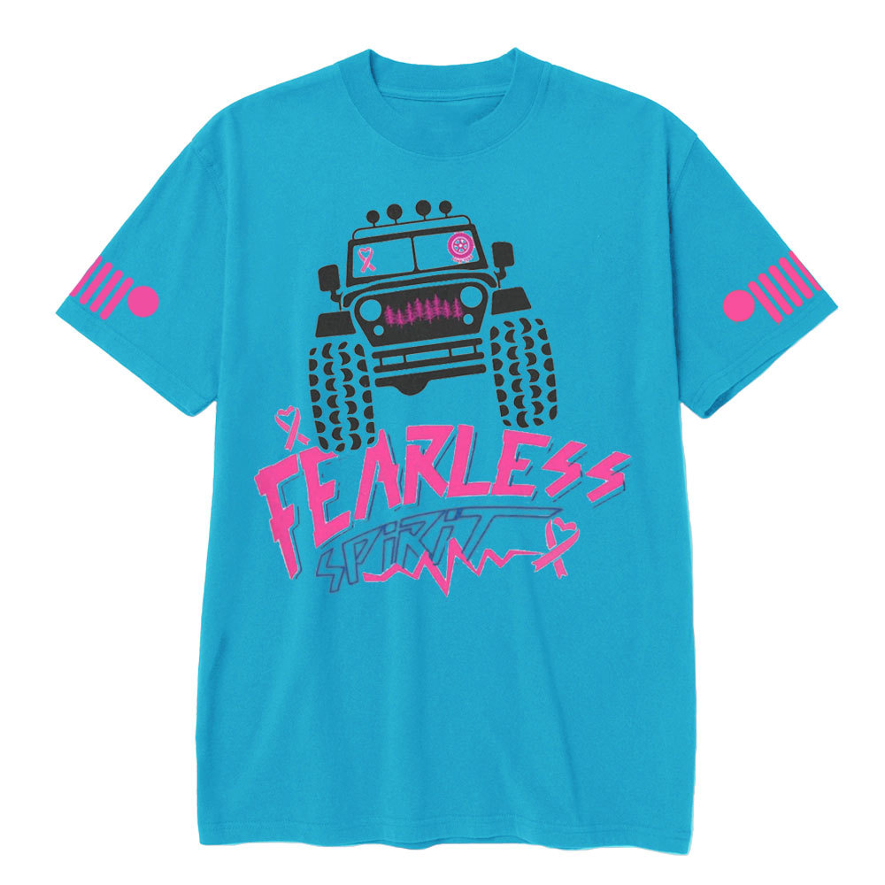 Pink Breast Cancer Off Road Women Fearless Spirit Jp T-shirt
