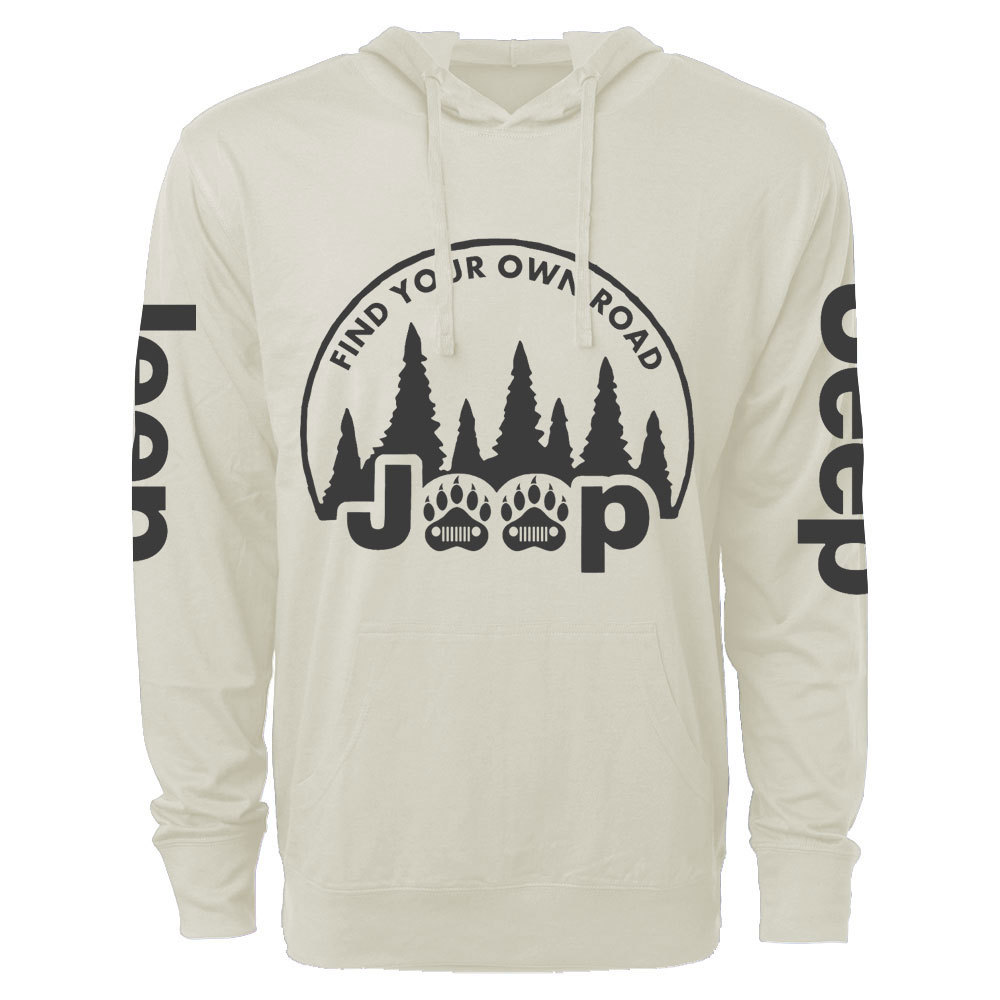 Bear Paw Jp Wave, Find Your Own Road Oversized Lightweight Hoodie