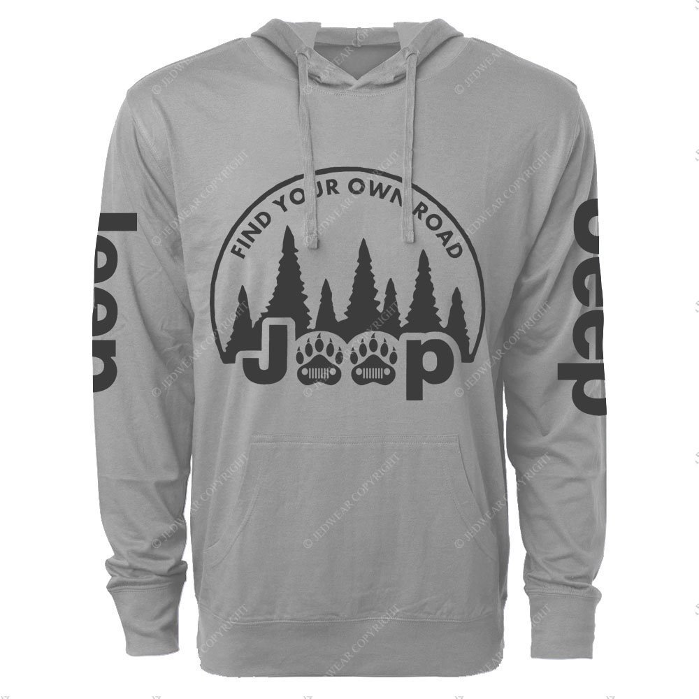Bear Paw Jp Wave, Find Your Own Road Oversized Lightweight Hoodie
