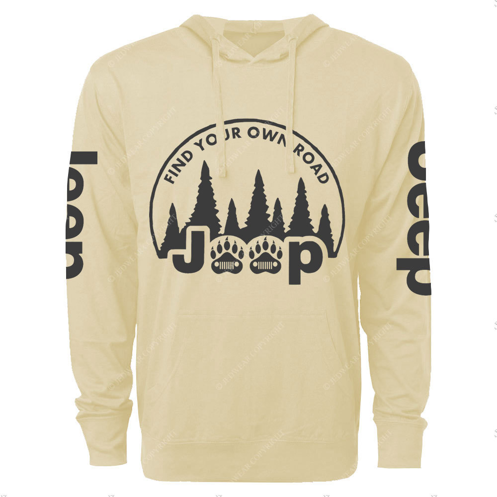 Bear Paw Jp Wave, Find Your Own Road Oversized Lightweight Hoodie