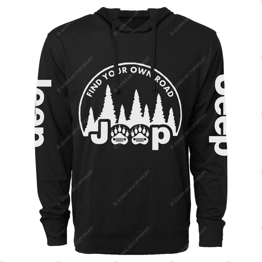 Bear Paw Jp Wave, Find Your Own Road Oversized Lightweight Hoodie