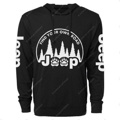 Bear Paw Jp Wave, Find Your Own Road Oversized Lightweight Hoodie