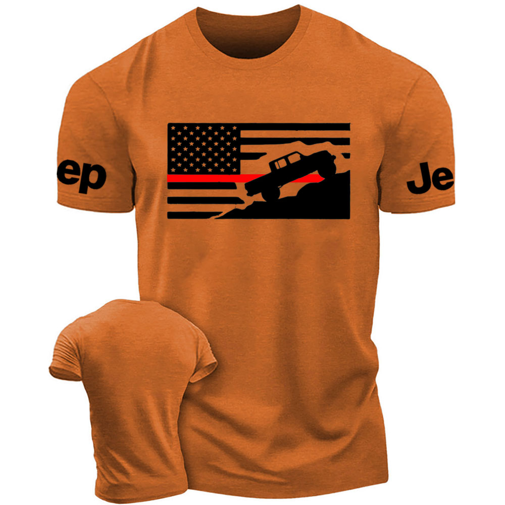 Thin Red Line American Flag Gladiator Mountain Fireman Jp T-Shirt