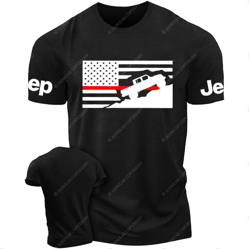 Thin Red Line American Flag Gladiator Mountain Fireman Jp T-Shirt