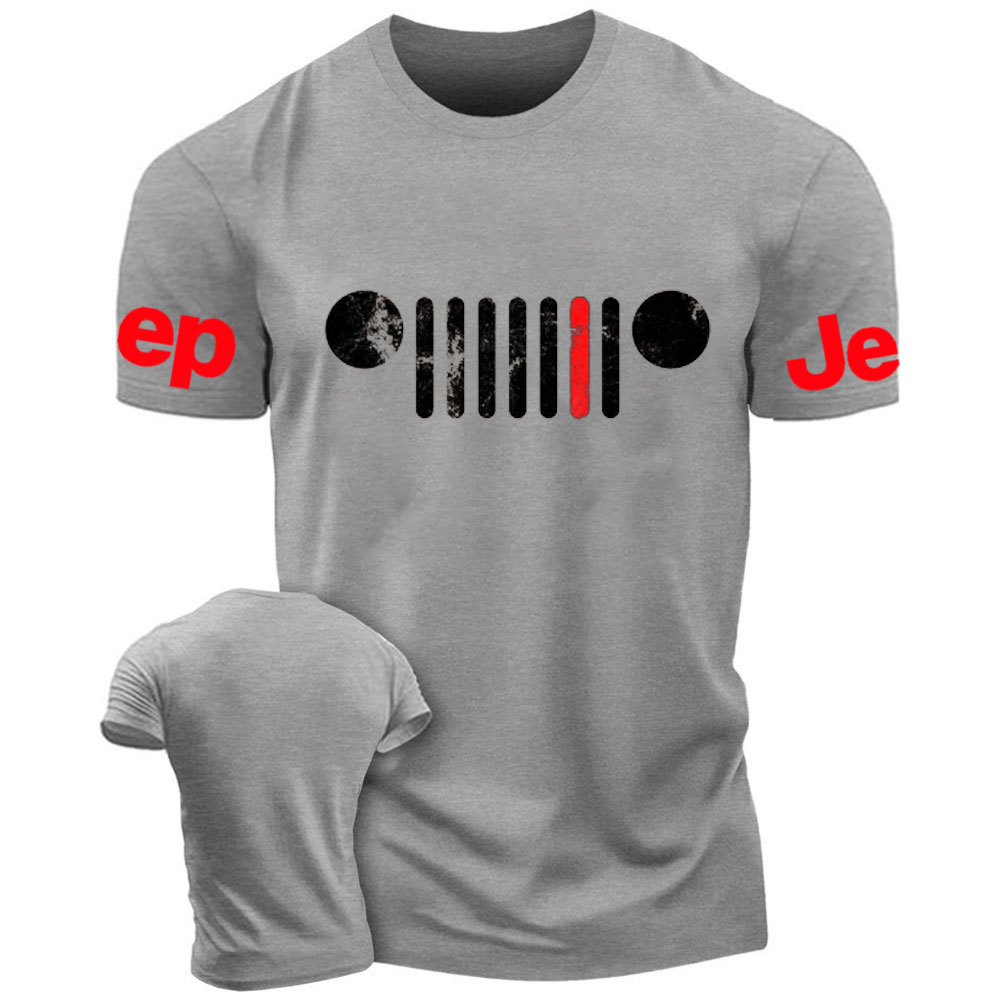 Jp Grille Firefighter Red Line T-Shirt