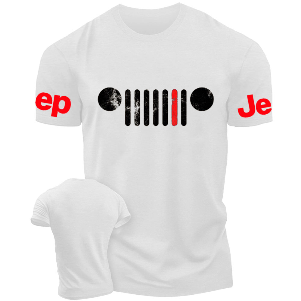 Jp Grille Firefighter Red Line T-Shirt