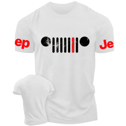 Jp Grille Firefighter Red Line T-Shirt
