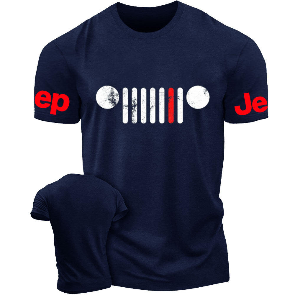 Jp Grille Firefighter Red Line T-Shirt